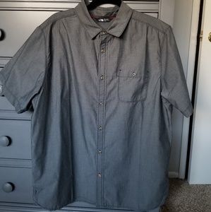 The Northface Short Sleeve Button Up Grey Gray